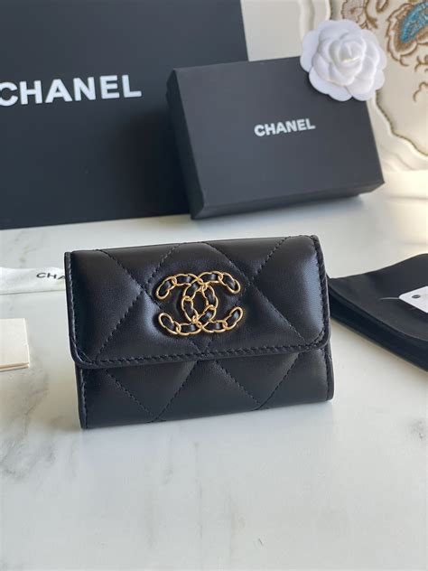 chanel card holder red|Chanel card holder with flap.